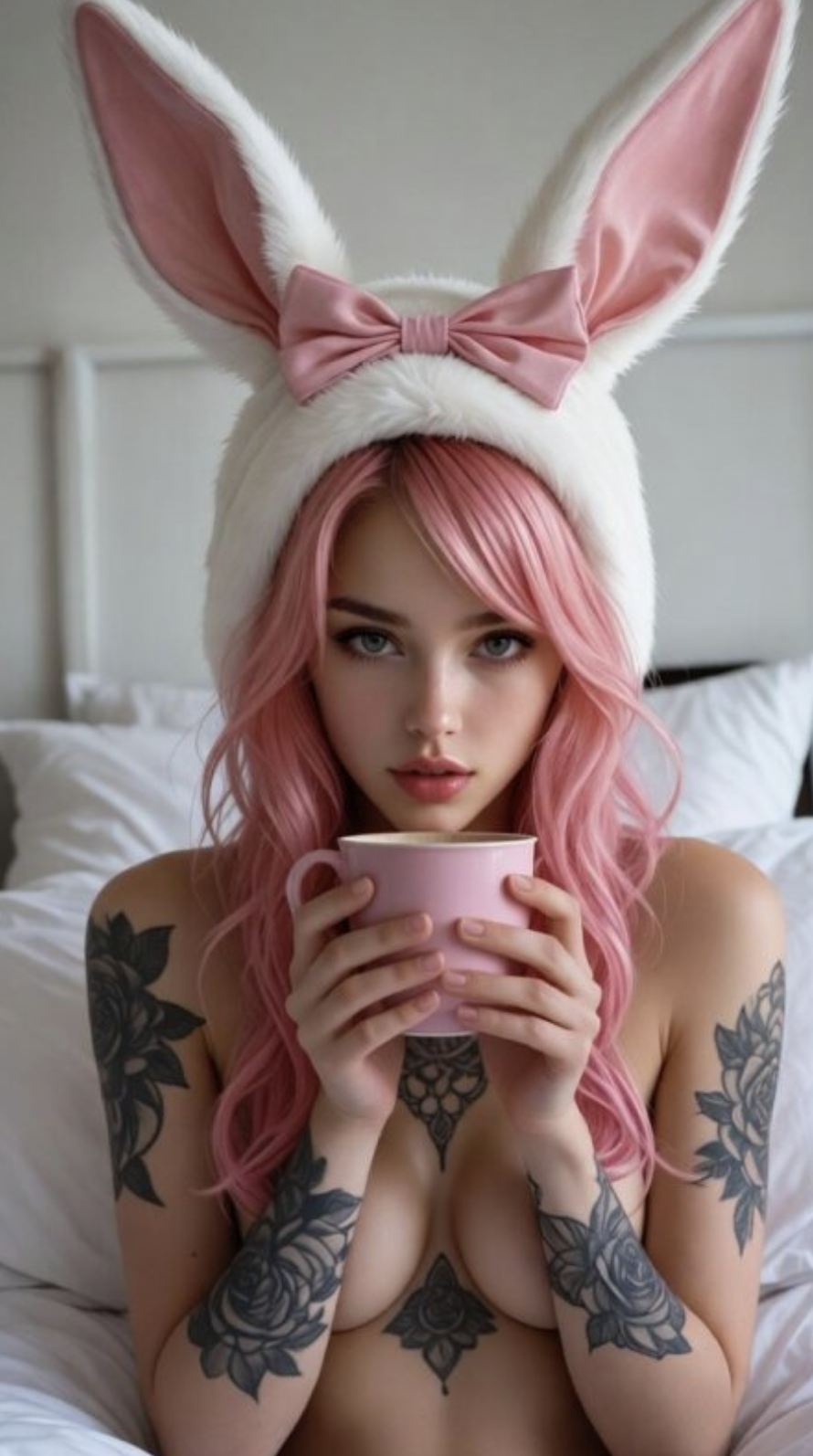 Nina, tattooed adult AI companion
